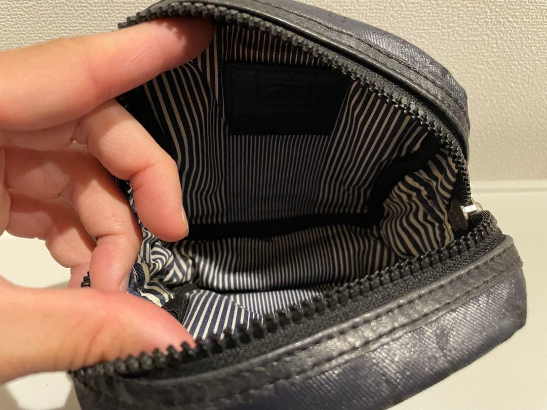 CHANEL CHANEL ウエストポーチ　ショルダーバック　ネイビー