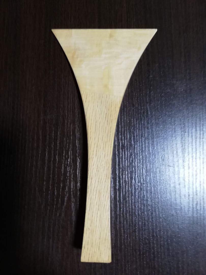 とんちゃんさま専用　三味線バチ 木製 白茶コンビネーション