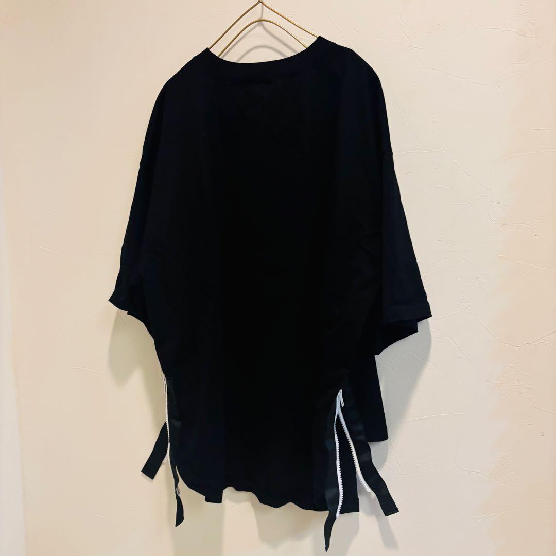 【美品】 SCOTCLUB エンボス箔ロゴサイドジップTEE Tシャツ