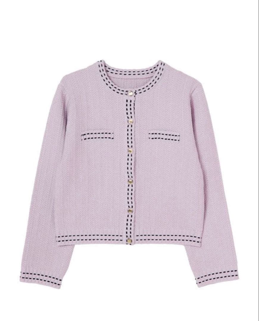 トップス Cotton-Blend Jacquard Cardigan