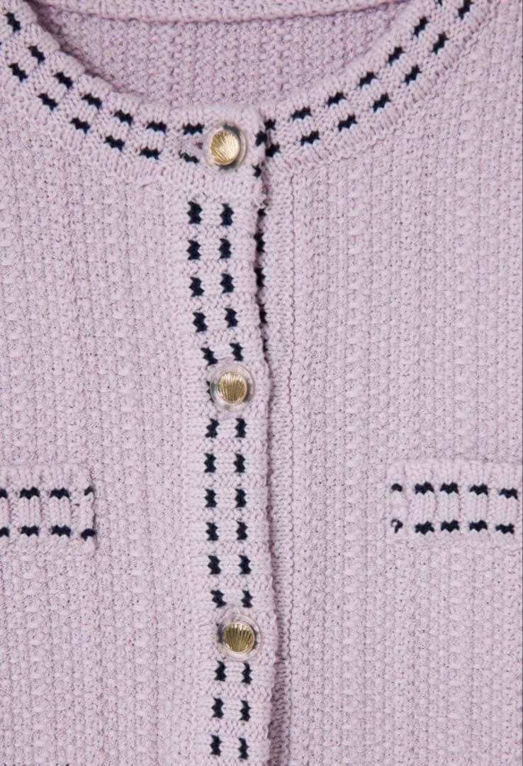 トップス Cotton-Blend Jacquard Cardigan