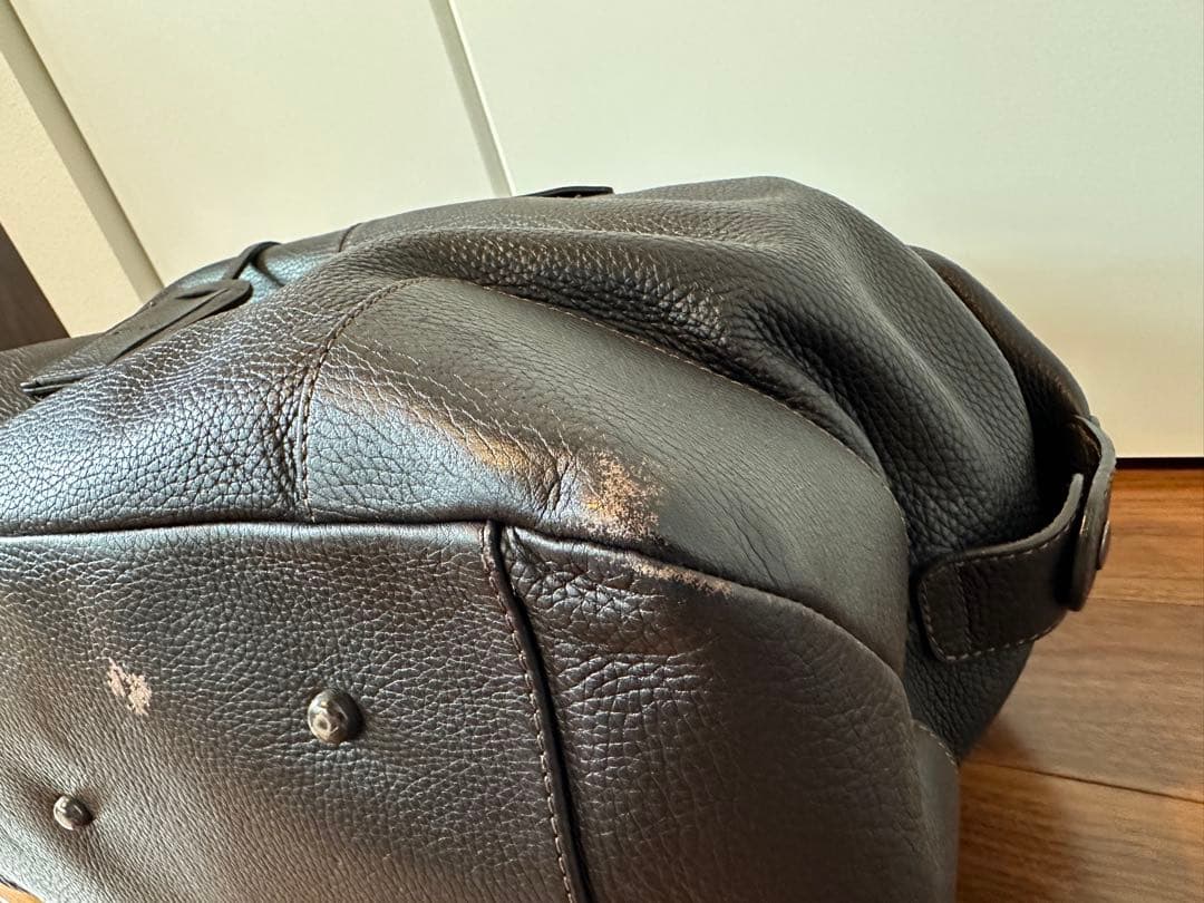 値下げ) GIORGIO ARMANI レザー ボストンバッグ