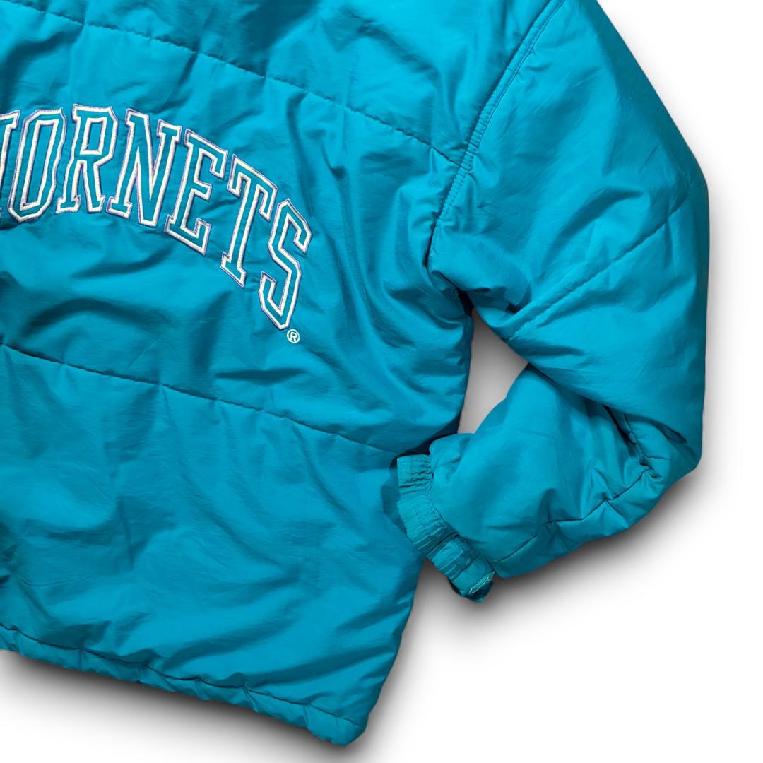 激レア90s STARTER × NBA Hornets オリジナル中綿パファー