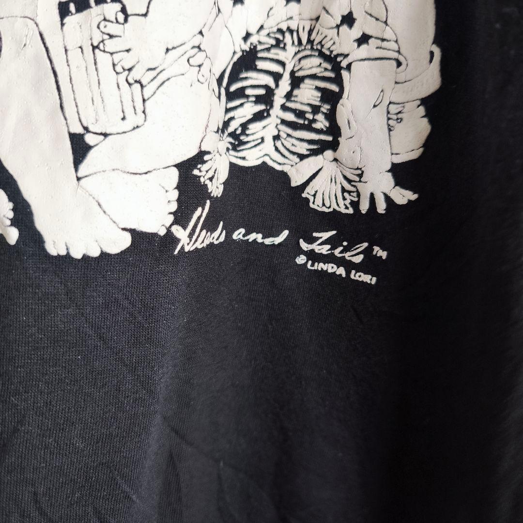 90s USA製 LINDA LORI 赤ちゃん　アート　Tシャツ