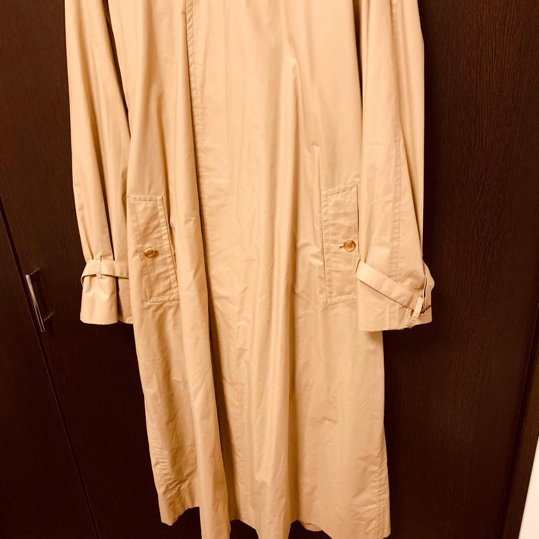 バーバリー　ベージュ ノーカラー トレンチコート