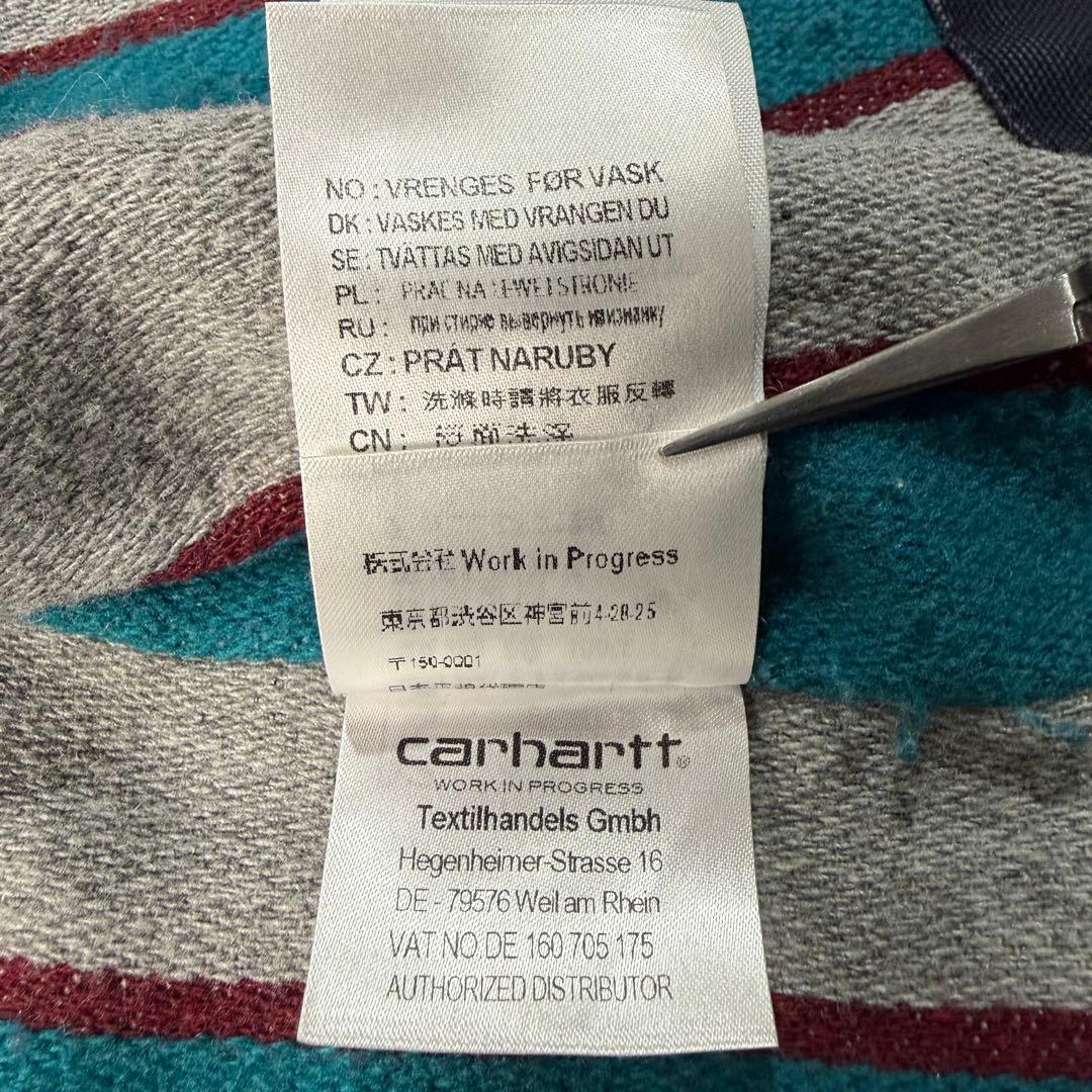 激レア■STUSSY × carhartt【M】ダックベスト 刺繍ロゴ 希少