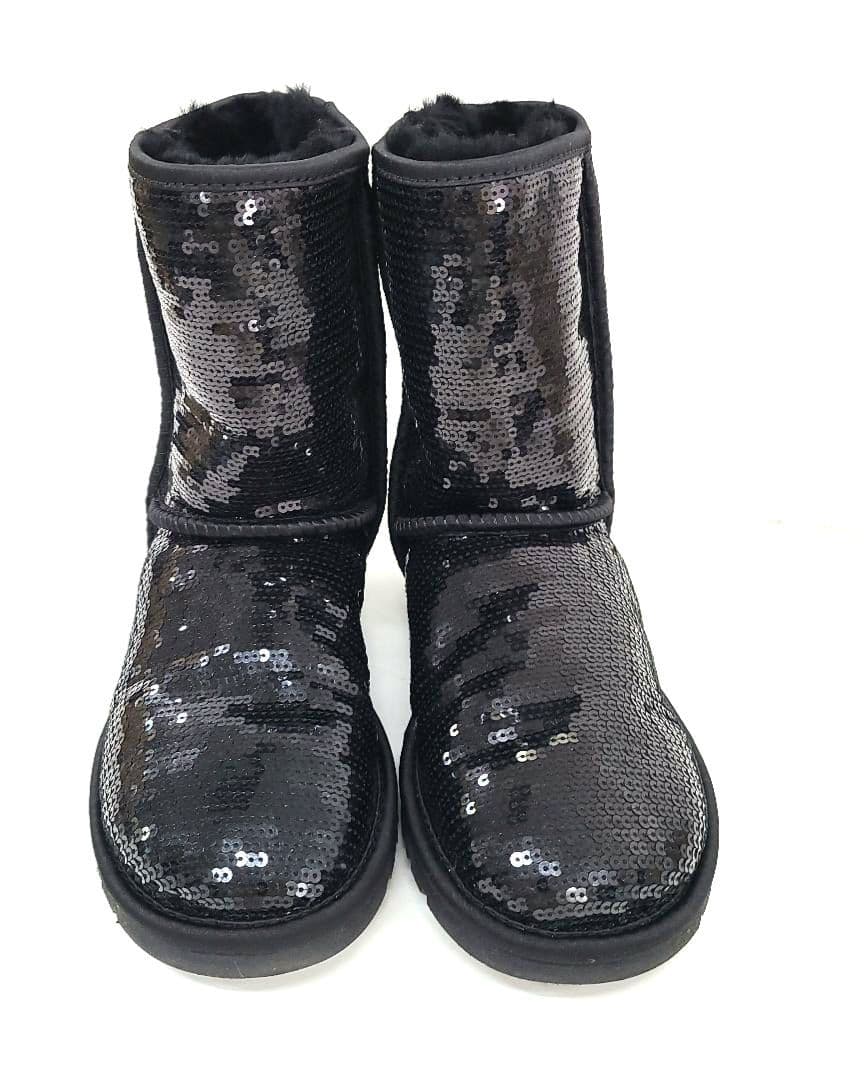 【レア！】UGG クラシックショートシークインブーツ 23.0総スパンコール