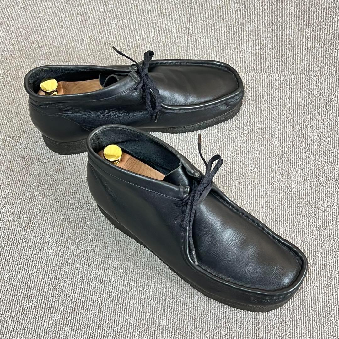 クラークス Clarks ワラビー ブラック レザー UK8
