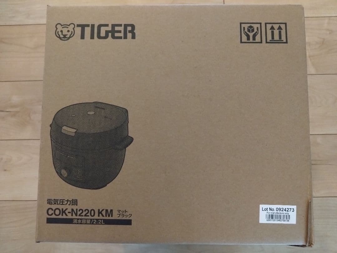☆タイガー COK-N220 電気圧力鍋COOKPOT2.2Lマットブラック