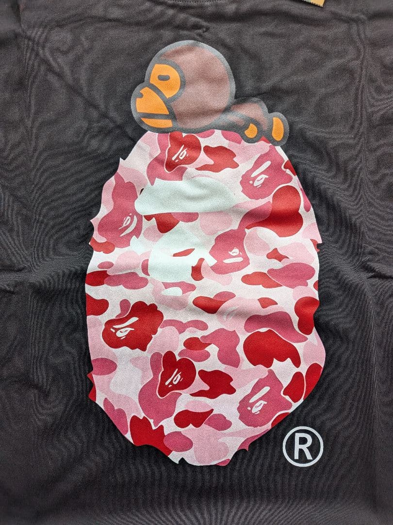 【新品】エイプ BAPE Tシャツ マイロ カモフラ ピンク Tシャツ S