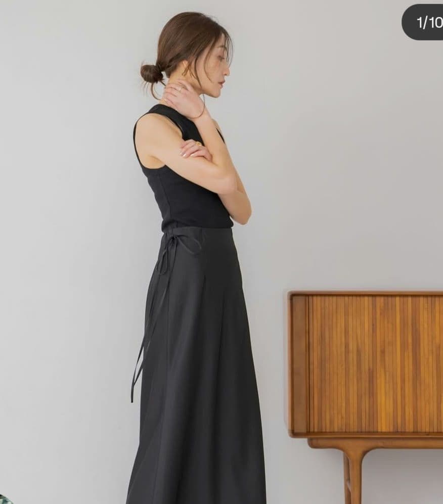 週末お値下げ【未使用】regleam☆サテンスカートSATIN SKIRT