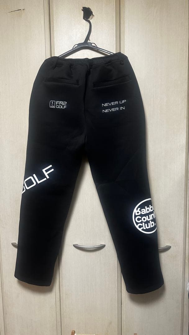 FR2GOLF ブラックスウェットジャケットとパンツセット