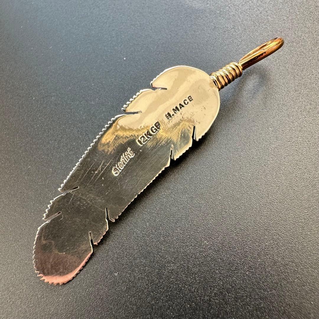 Navajo Harvey Mace 12KGF×ターコイズ ペンダントトップ