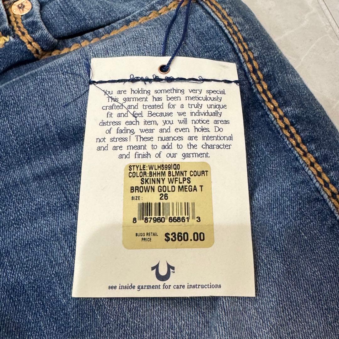 新品未使用 true religion スキニー 26インチ