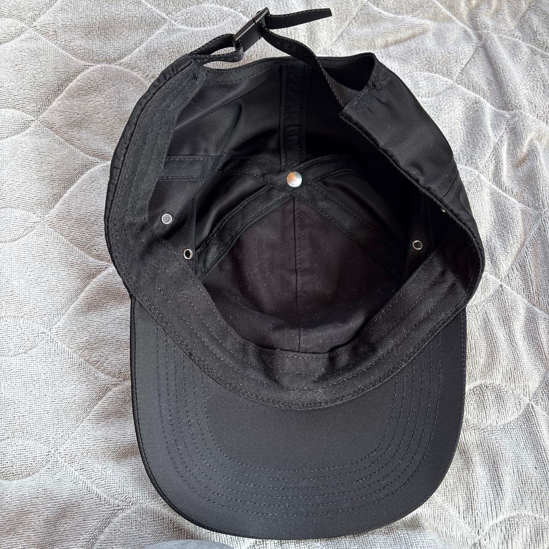 SupremeEnamelLogo6-Panel Supreme黒キャップ