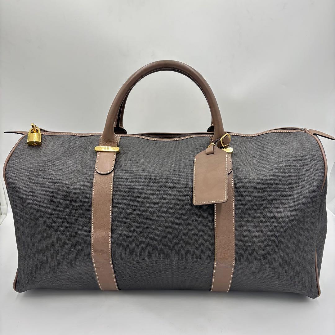 dunhill ダンヒル レザー PVC ボストンバッグ ハンドバッグ 大容量