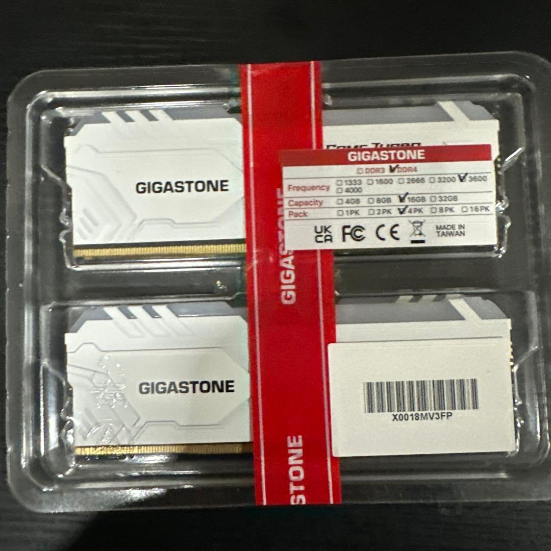 Z*n様 GIGASTONE Game TURBO 16GBx4枚　DDR4