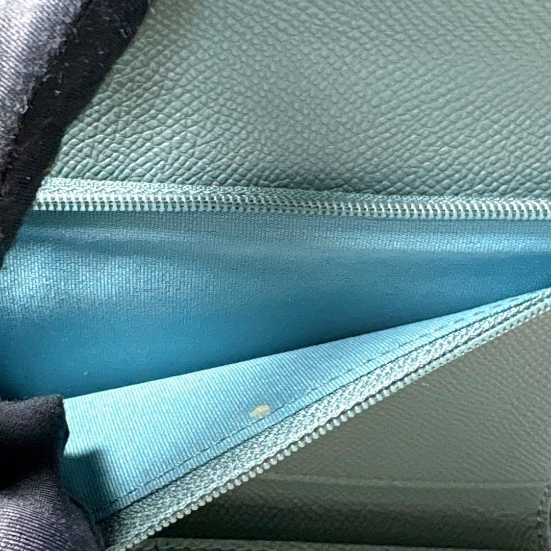✨美品✨Coach コーチ 2つ折り財布 スタッズ レザー 小銭入れ ネイビー