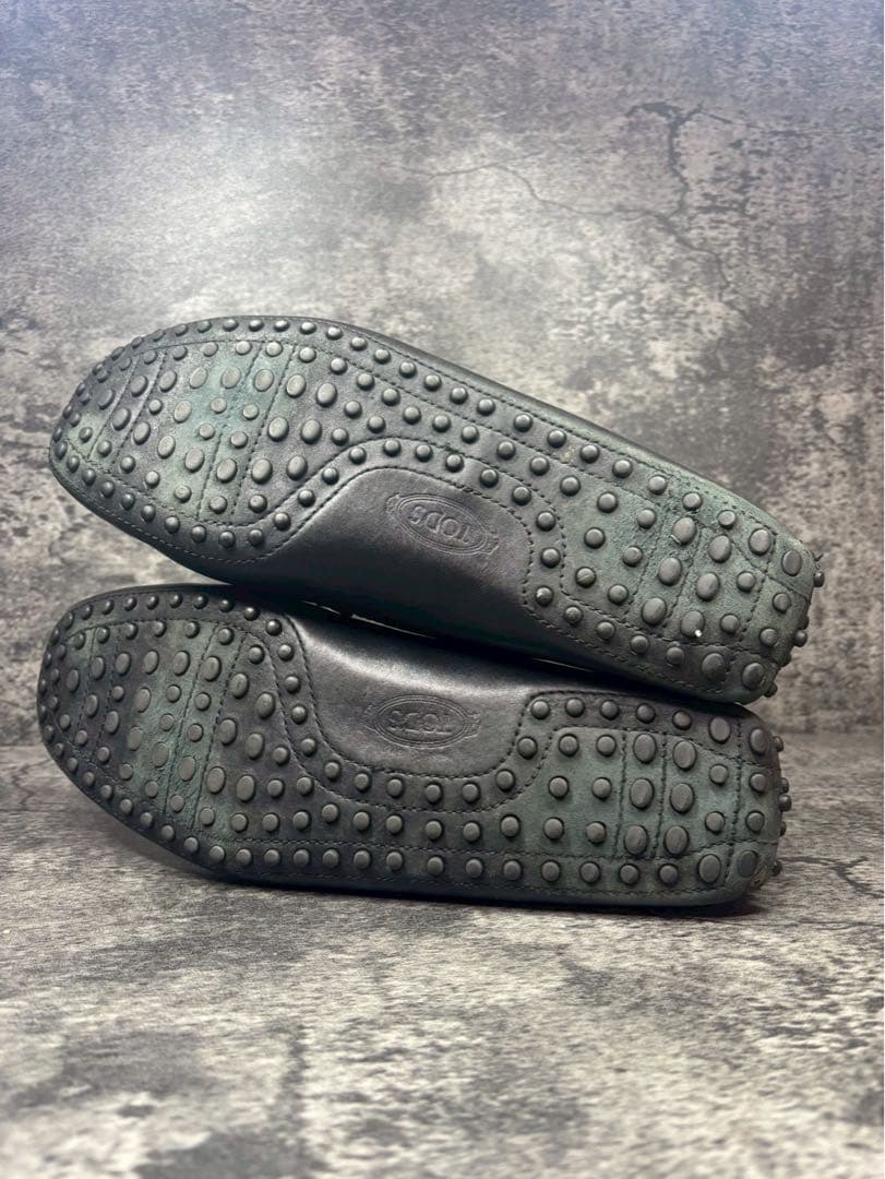 【美品】TOD'S トッズ ゴンミーニ レザー ドライビングシューズ 黒