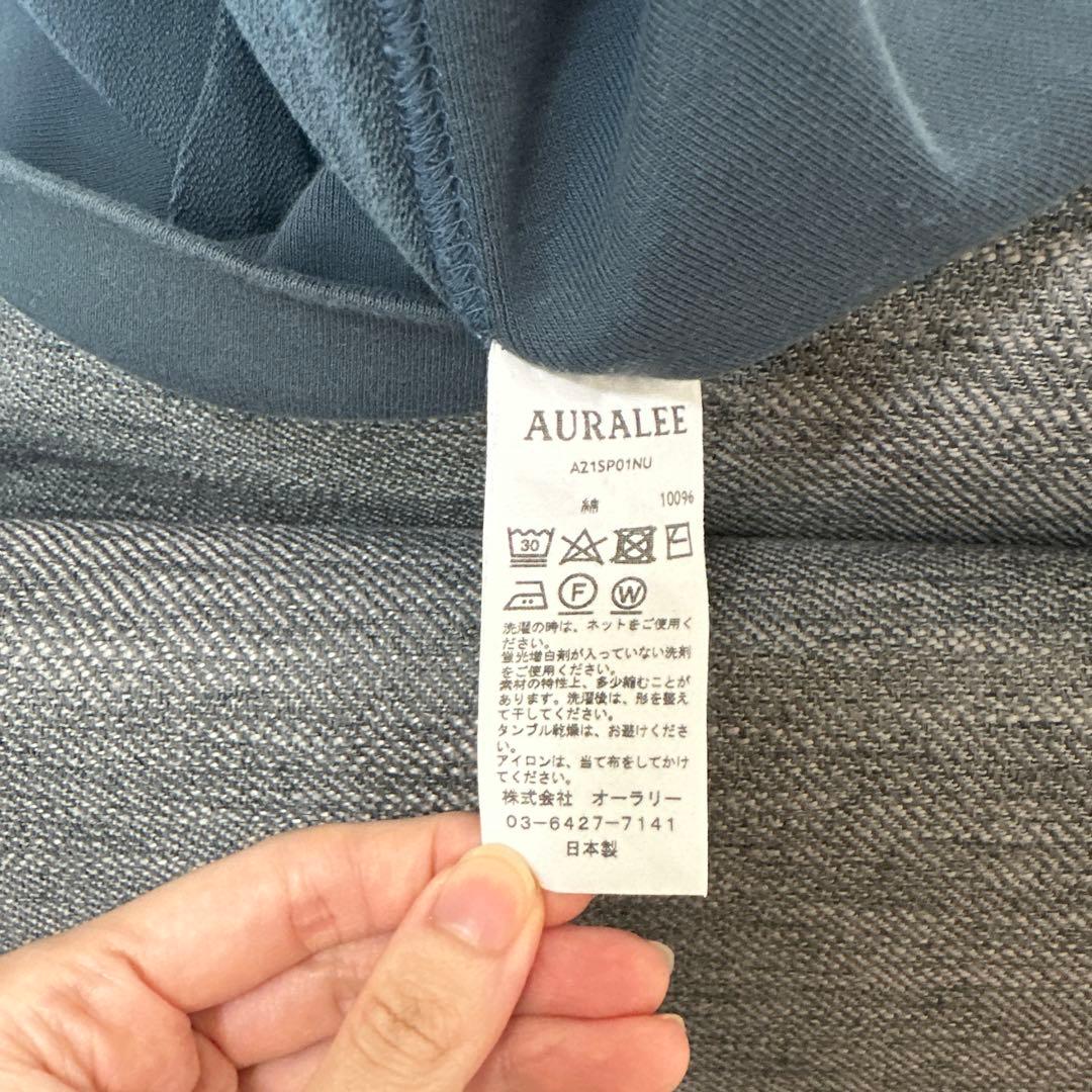 トップス AURALEE SUPER HIGHGAUZE NAPPED SWEAT P/O