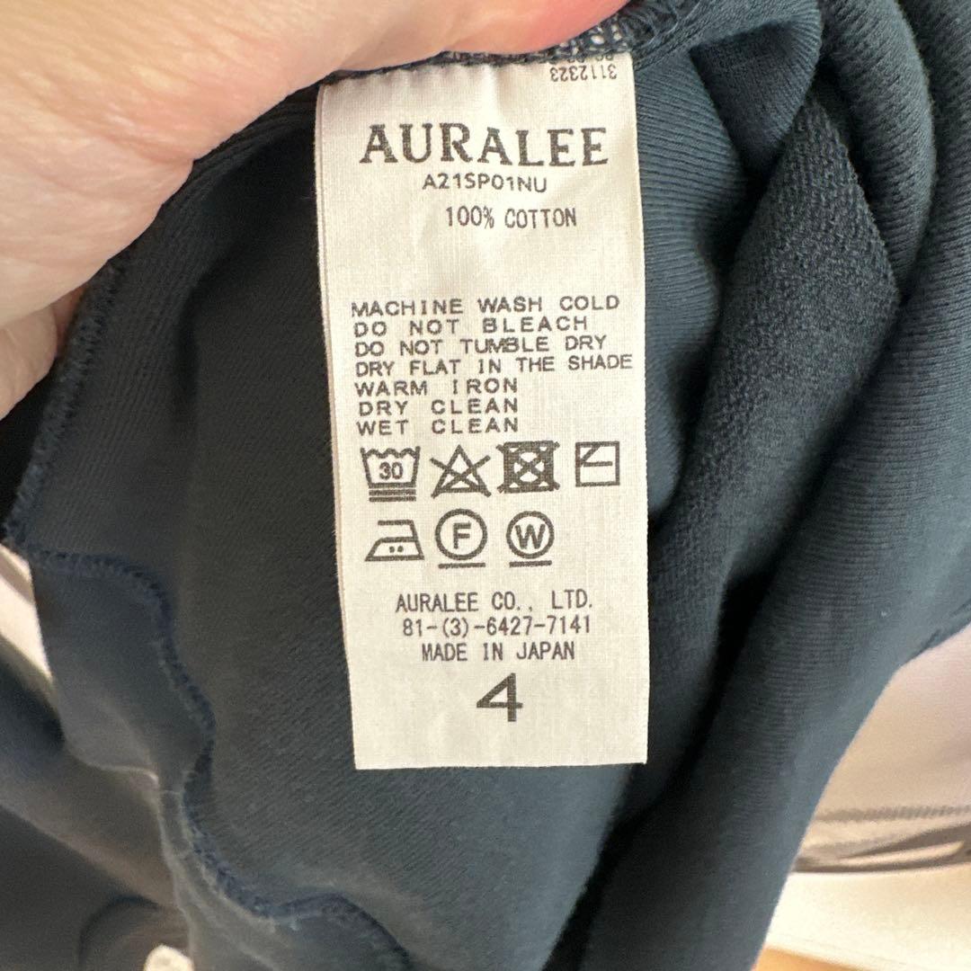 トップス AURALEE SUPER HIGHGAUZE NAPPED SWEAT P/O
