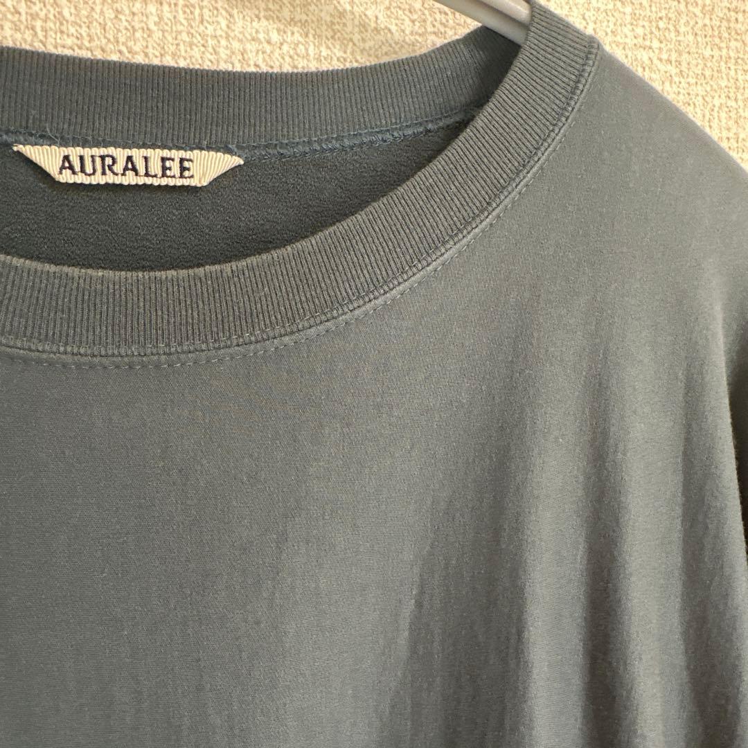 トップス AURALEE SUPER HIGHGAUZE NAPPED SWEAT P/O