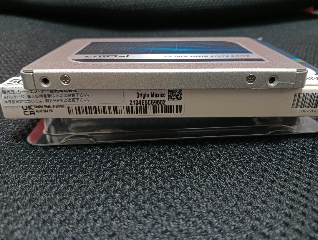 Crucial MX500 2.5インチ SSD 500GB