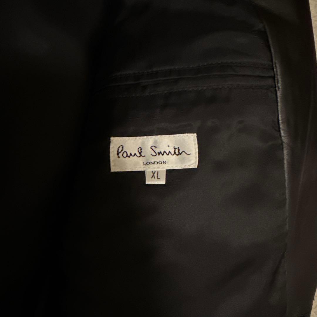 Paul Smith 本革 羊革 ラムレザー テーラードジャケット XL