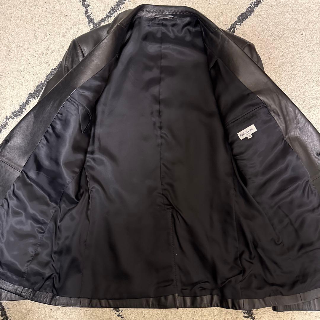 Paul Smith 本革 羊革 ラムレザー テーラードジャケット XL
