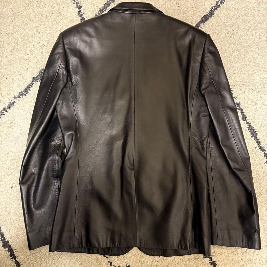 Paul Smith 本革 羊革 ラムレザー テーラードジャケット XL
