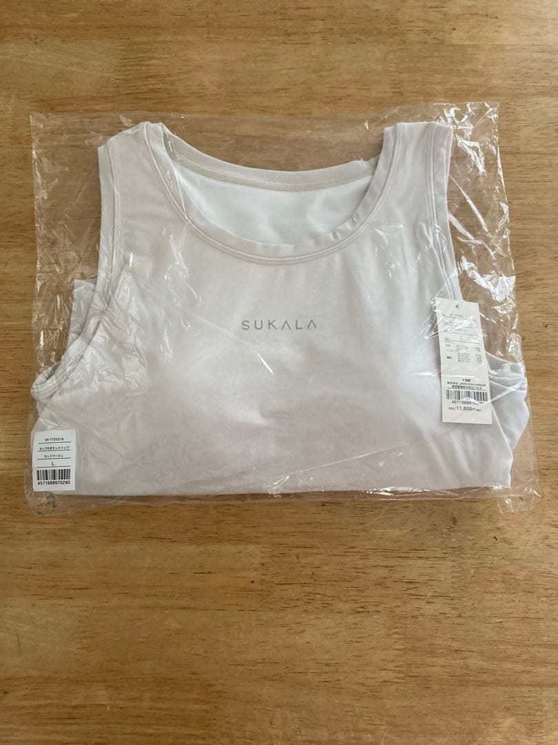 SUKALA カップ付きタンクトップ　lava リントスル　L サイズ　①