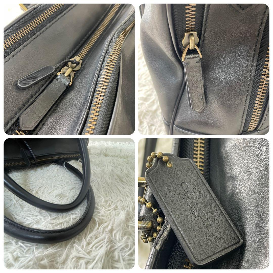 コーチ　COACH ボストンバッグ　ショルダーバッグ　2way ブラック　黒
