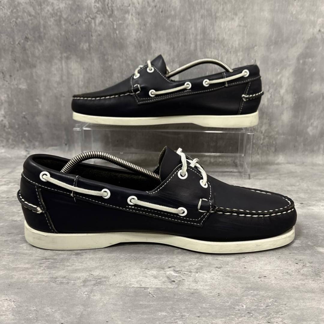 セバゴ SEBAGO US9 27cm レザー 本革 デッキシューズ ネイビー