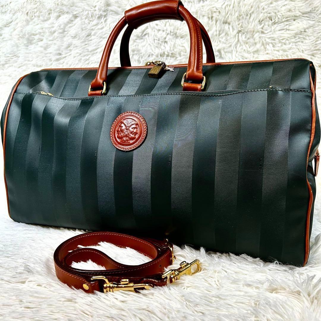 倉庫保管品✨フェンディ ペカン 2way ボストンバッグ ダレスバッグ グリーン