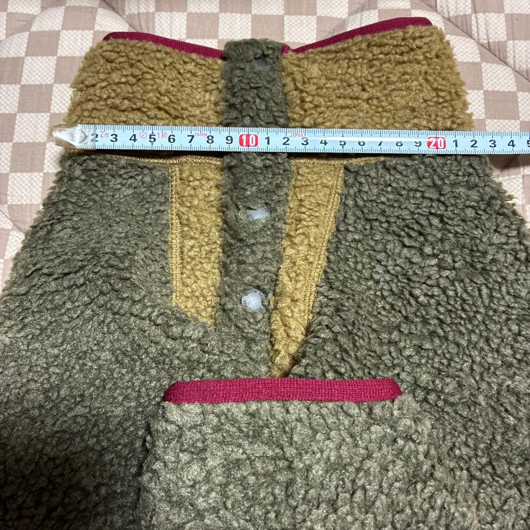 冬用犬服 ボア素材 ベージュとブラウン　新品未使用