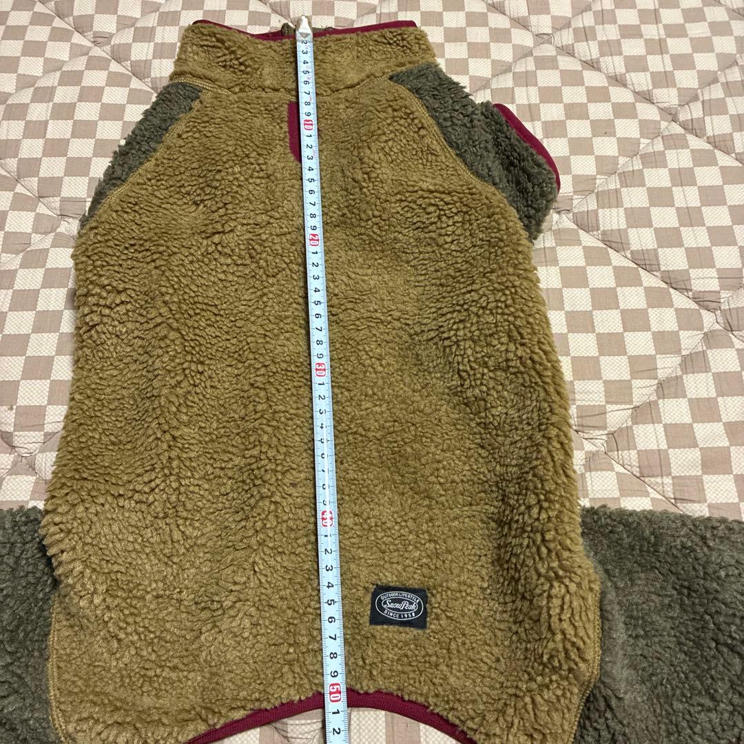 冬用犬服 ボア素材 ベージュとブラウン　新品未使用