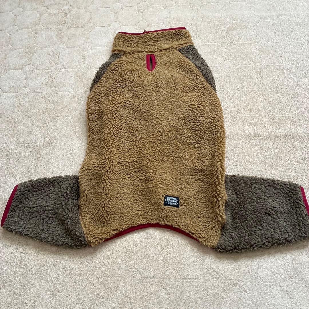 冬用犬服 ボア素材 ベージュとブラウン　新品未使用