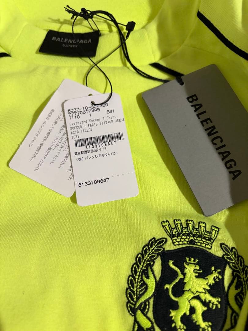 BALENCIAGA 24SS soccer Tシャツ　 国内正規品 タグ付き