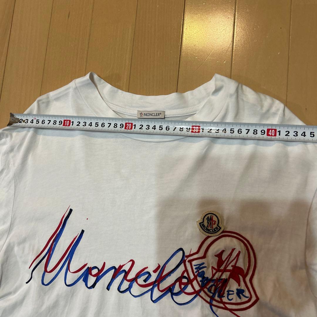 MONCLER 刺繍ロゴ Tシャツ ホワイト