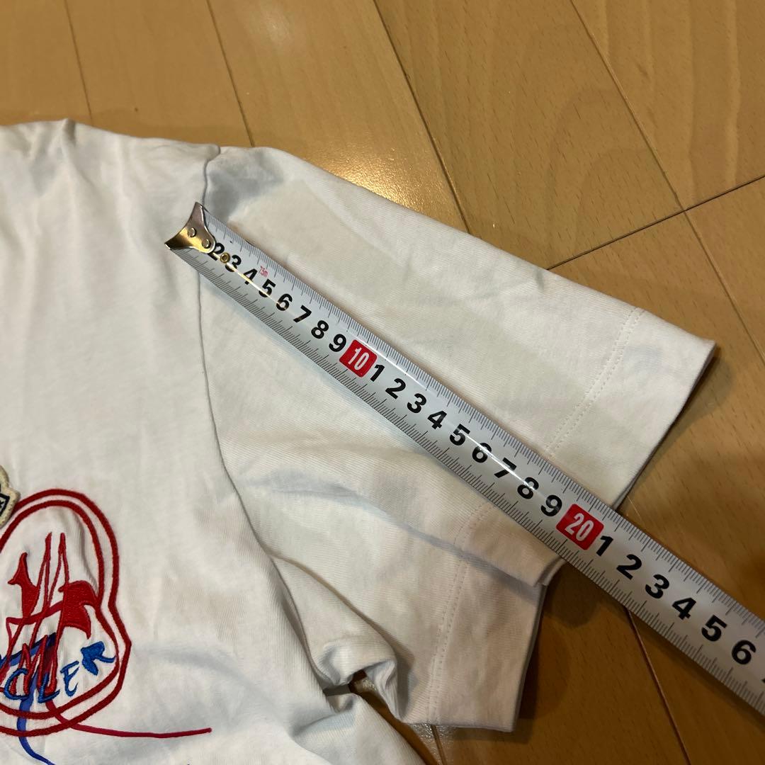 MONCLER 刺繍ロゴ Tシャツ ホワイト