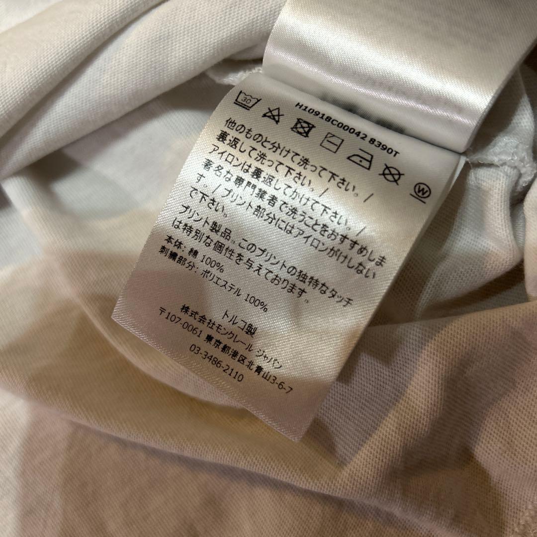 MONCLER 刺繍ロゴ Tシャツ ホワイト