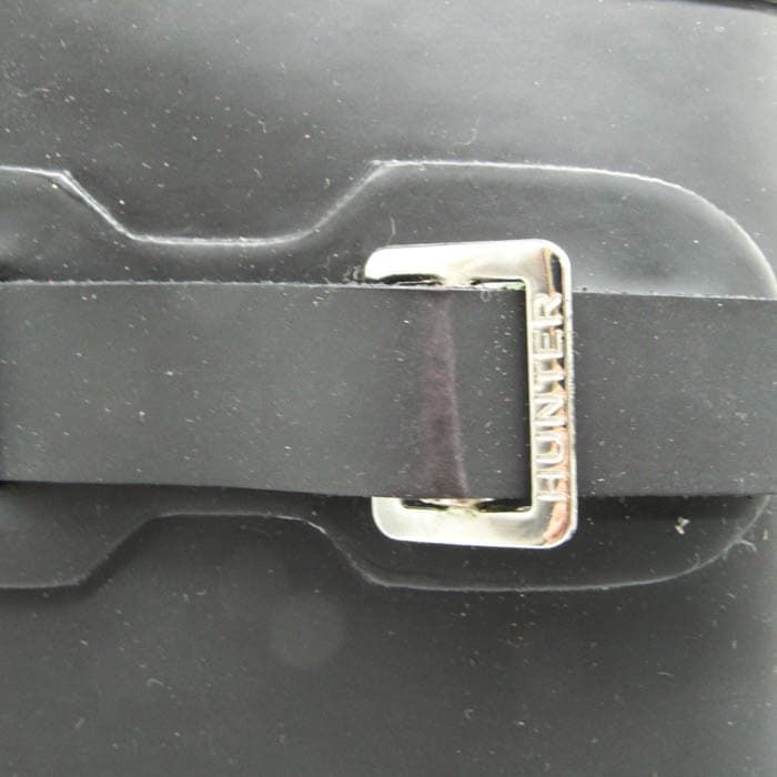 【美品】HUNTER　長靴　レインブーツ　ロング　23.5cm　バックル付き
