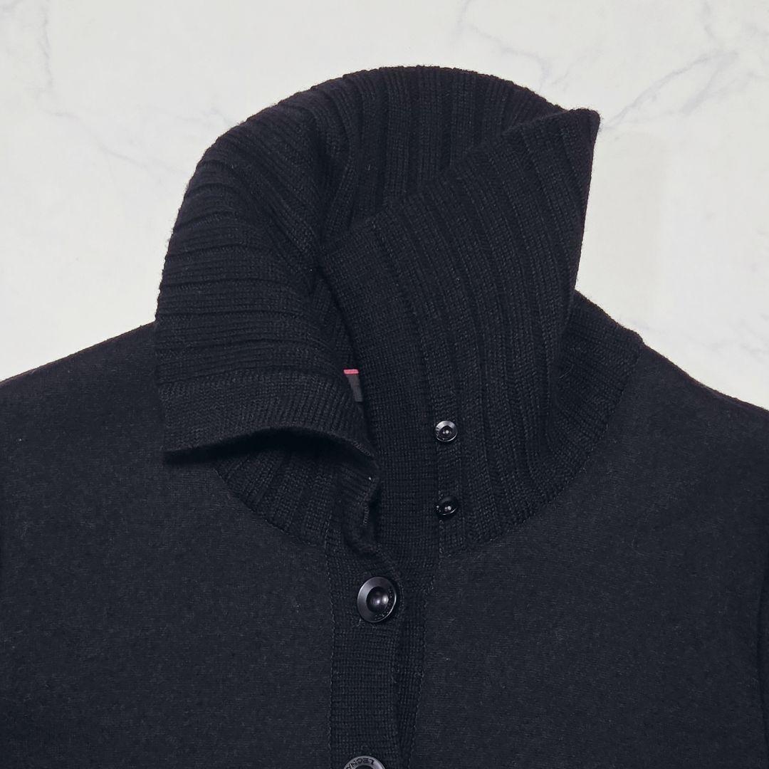 美品✨LEONARD レオナール ニット ロングコート フラワートリム M