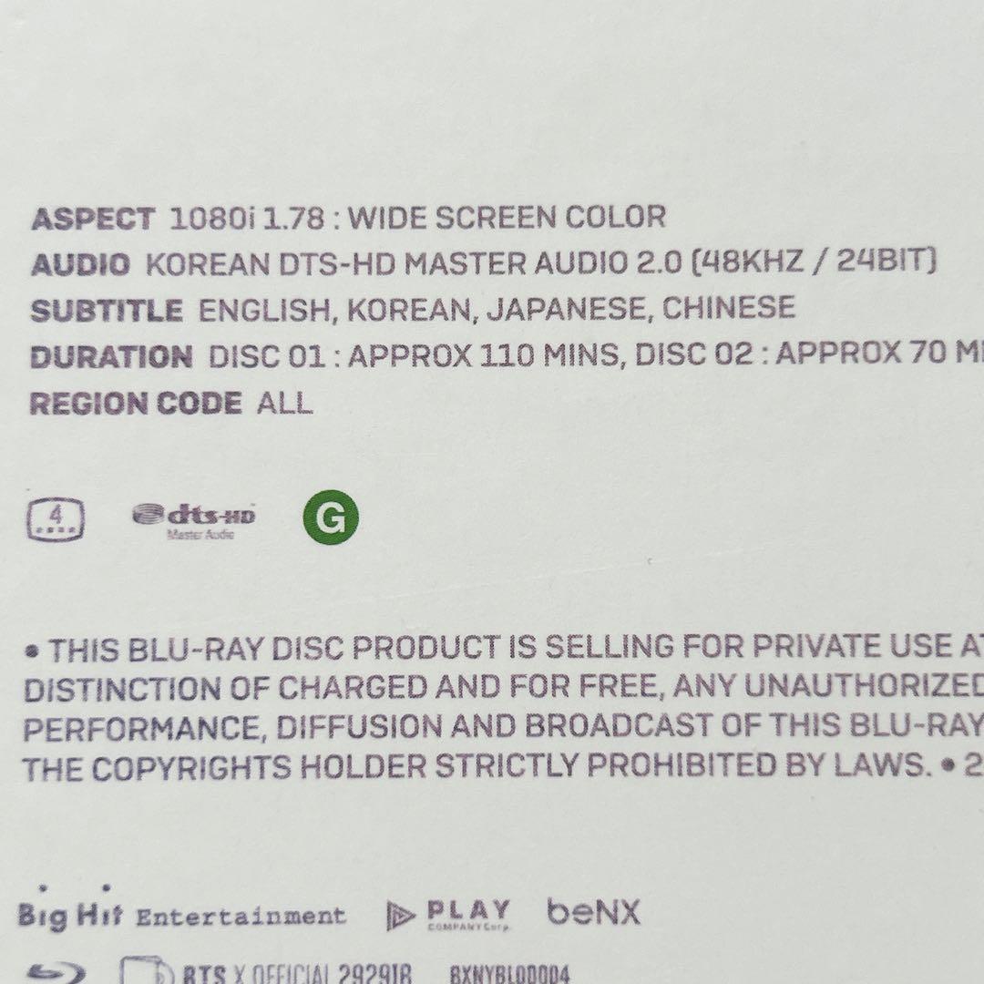 BTS LOVE YOURSELF NEW YORK Blu-ray ジミン