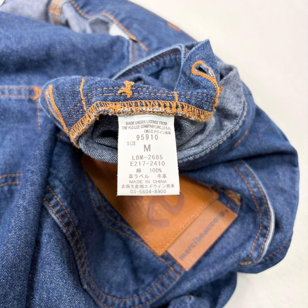 b1624【Lee】メルシーボーグー　別注コラボ　サルエルデニムパンツ　後ろ前