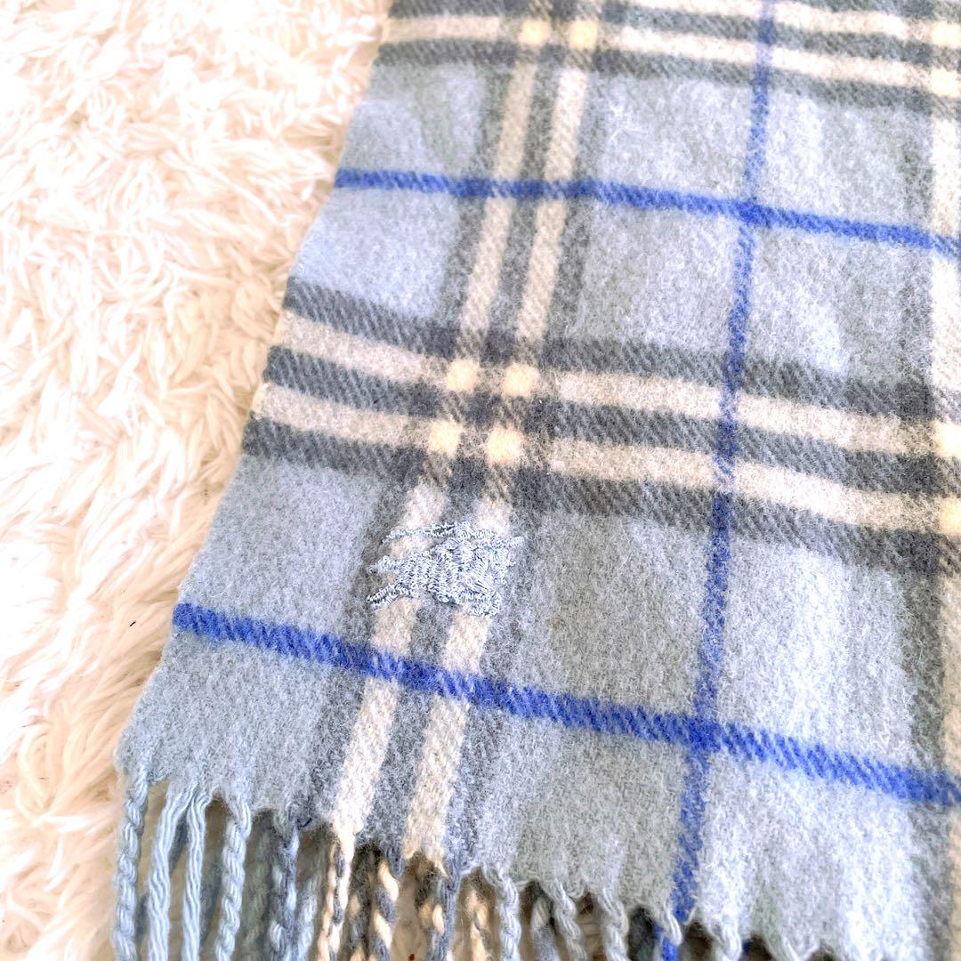 BURBERRY美品✨バーバリー　ロンドン　カシミヤ混　マフラー　ノバチェック
