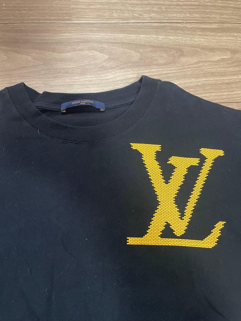 Louis Vuitton ブラック Tシャツ S メンズ