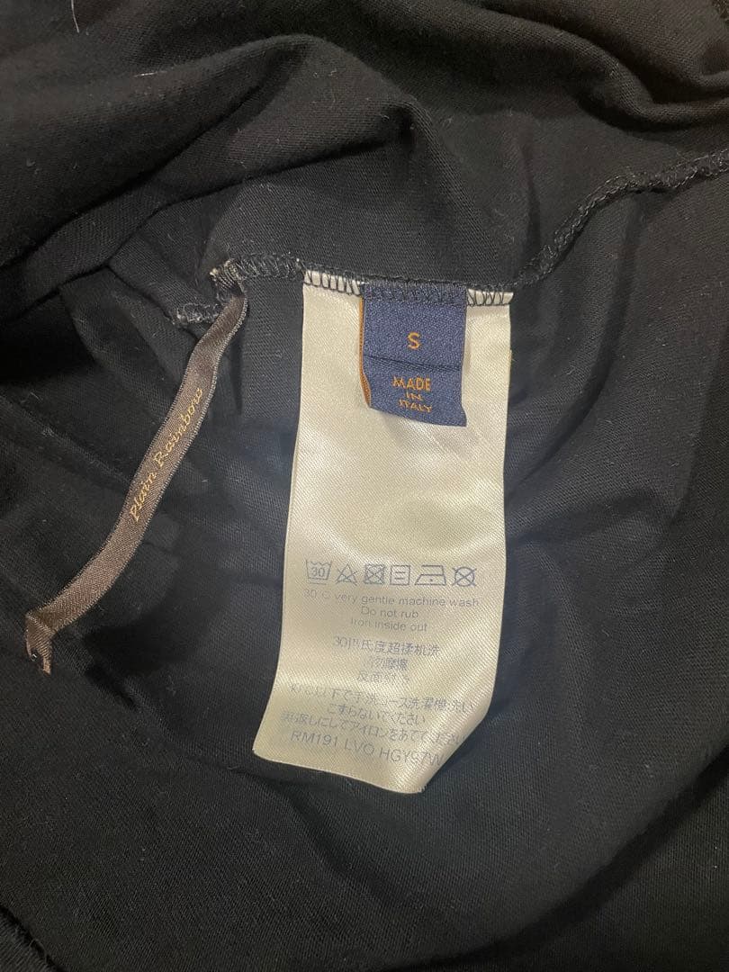 Louis Vuitton ブラック Tシャツ S メンズ