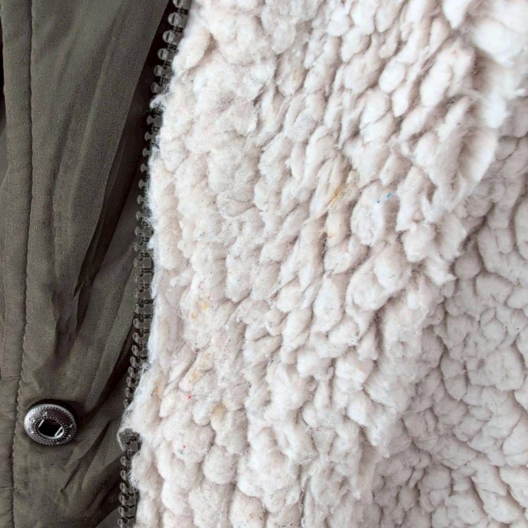 訳あり✨ sebby セビー【XL】カーキ 裏ボア モッズコート 防寒 秋冬