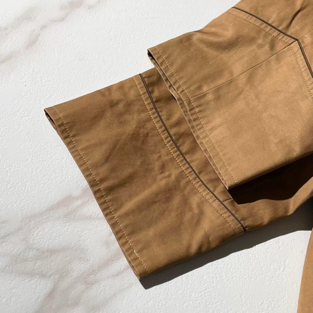 イヴサンローラン トレンチコート くるみボタン ブラウン